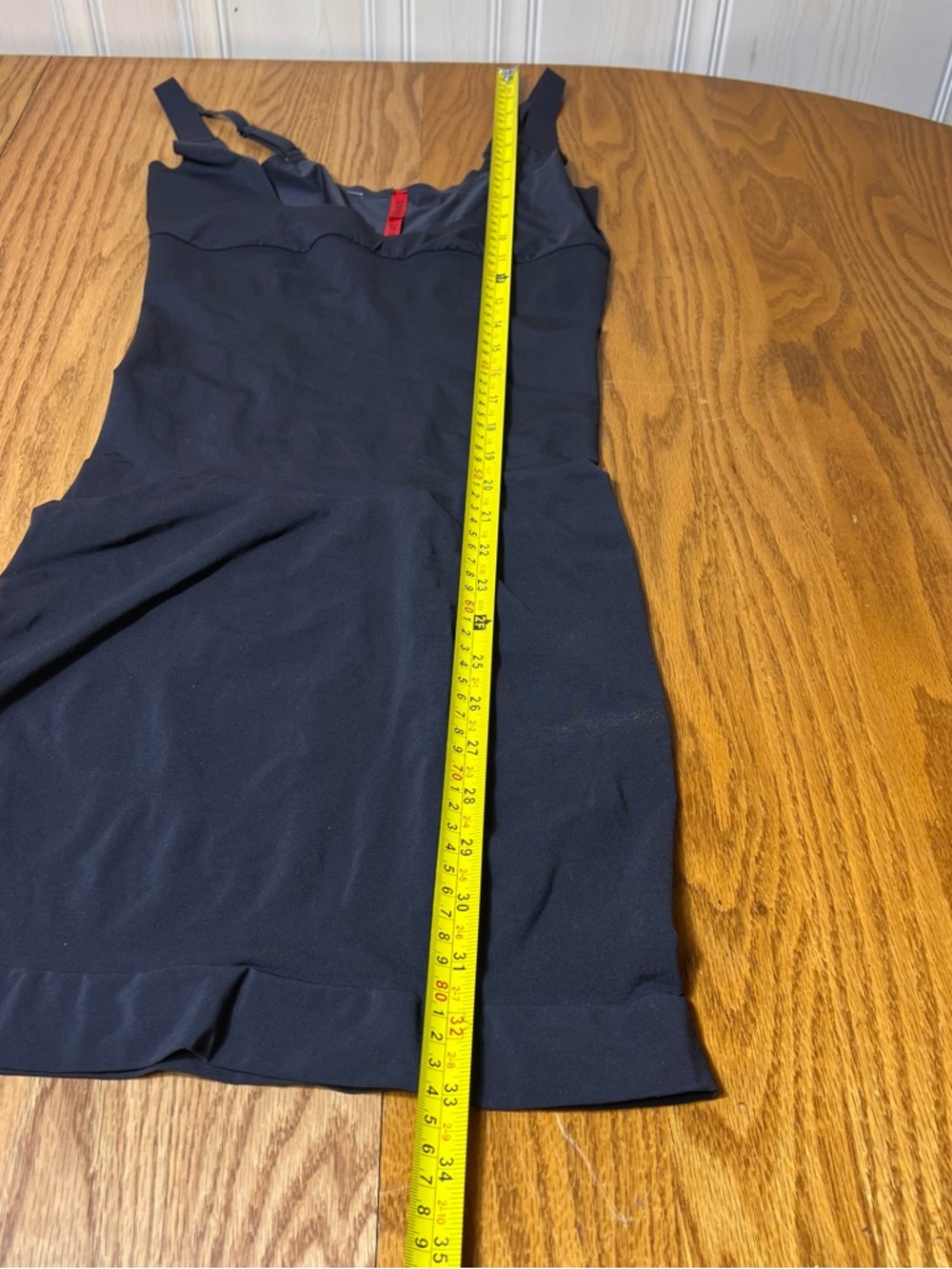 SPANX Red Hot Full Slip Shapewear Black XL Adjustable Strap Smoothing Dress - Picture 7 of 7